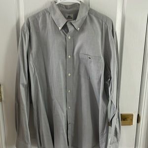 Lacoste Mens dress shirt. Grey. Size 42